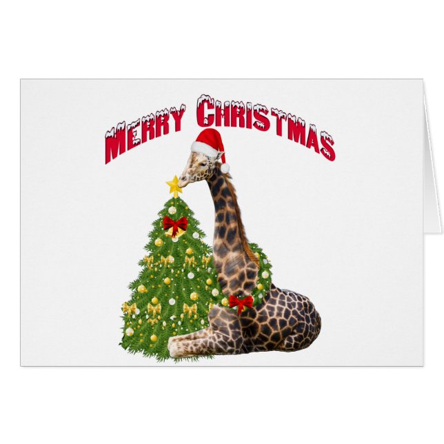 Navidades Giraffe (Anverso (Horizontal))