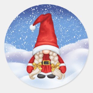 Navidades Gnome Pegatina
