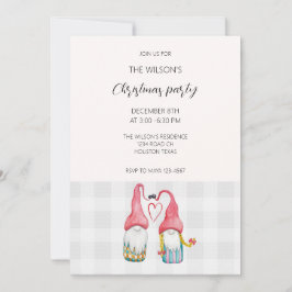 Navidades Gnomes In Love Watercolor Monogramado