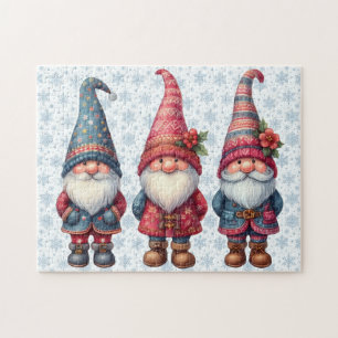 Navidades Gnomes Trio Puzzle