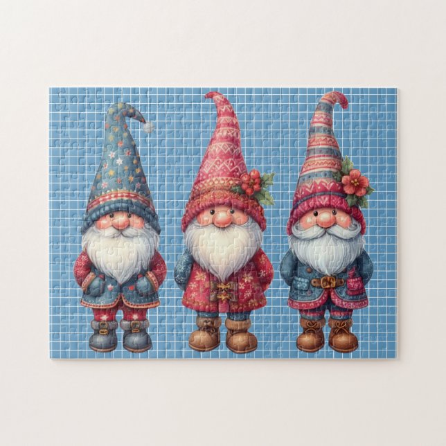Navidades Gnomes Trio Puzzle (Horizontal)