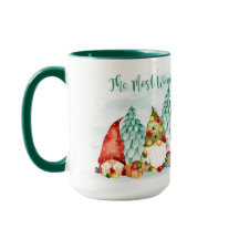 Navidades - Gnomes y regalos 2 tazas de café
