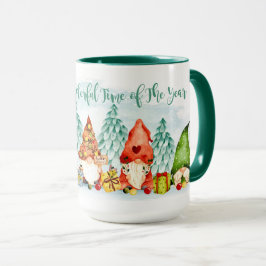 Navidades - Gnomes y regalos 2 tazas de café