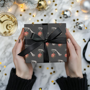 Navidades góticos envolviendo papel elegante vacac