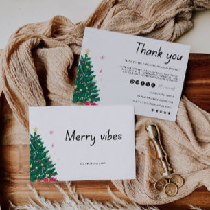Navidades Gracias Tarjeta Pequeña Empresa