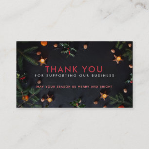 Navidades Gracias Tarjetas de visita