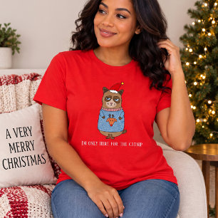 Navidades graciosos sarcásticos suéter feo gato