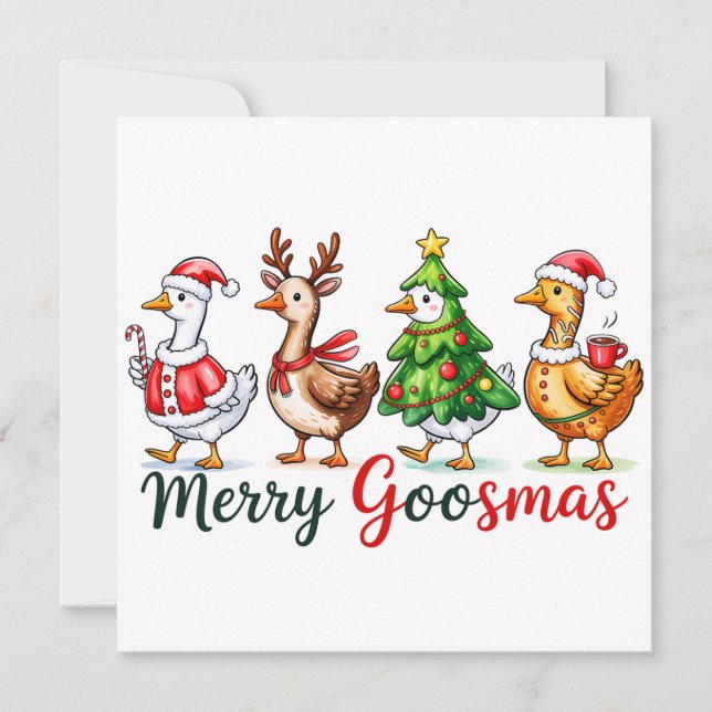 Navidades graciosos Silly Goose (Anverso)