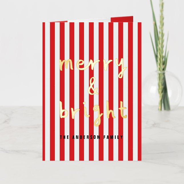 Navidades gráficos modernos mínimos rojos y blanco (Anverso)