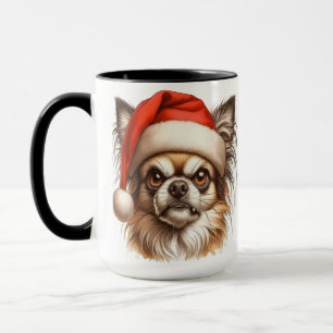 Navidades Grumpy de Chihuahua en la Copa Mug de Ca