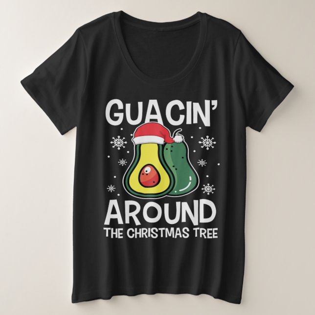 Navidades Guacin Alrededor Del Árbol Aguacate Xmas (Anverso del diseño)