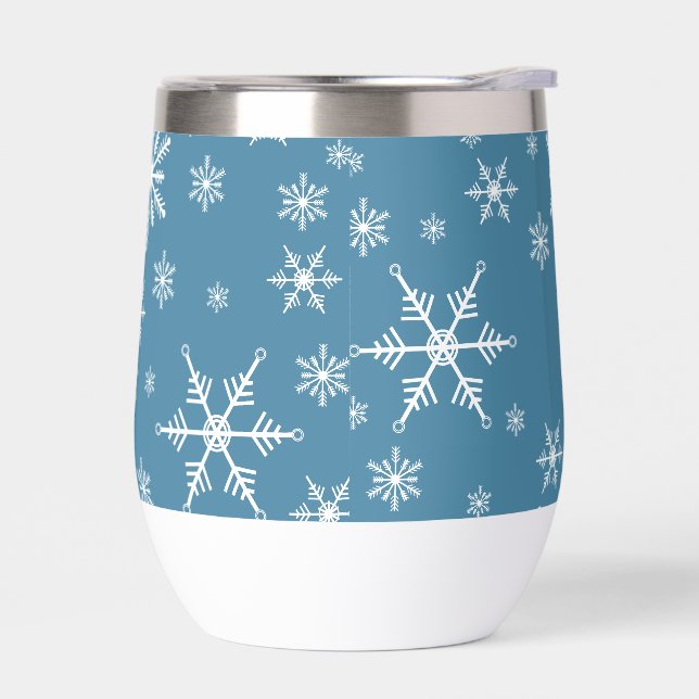 Navidades Hacen Snowflake Con El Azul (Izquierdo)