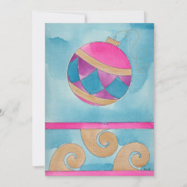 Navidades Harlequin Ornament - Tarjeta de Navidade