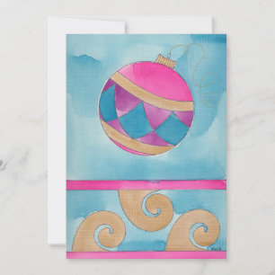 Navidades Harlequin Ornament - Tarjeta de Navidade
