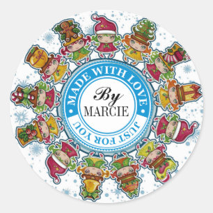 Navidades hechos con amor Pegatina - SRF