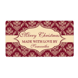 Navidades hechos con etiquetas de amor personaliza