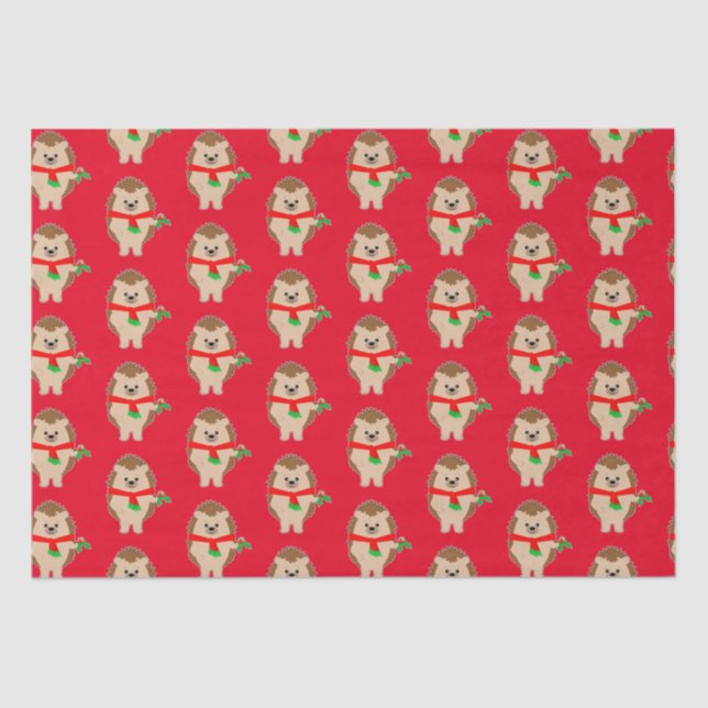 Navidades Hedgehog Holly: ¡Sean Jolly! Papel de re (Anverso)