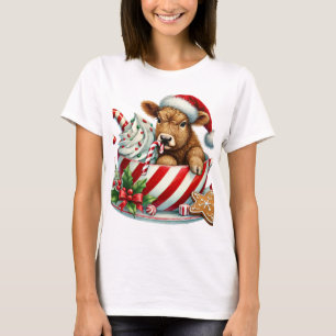 Navidades, Highland, Vaca, camiseta