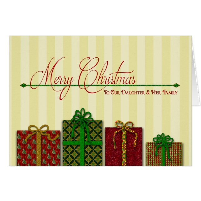 Navidades, Hija y Familia, Ornate Presenta (Anverso (Horizontal))