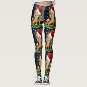 navidades hillary clinton leggings