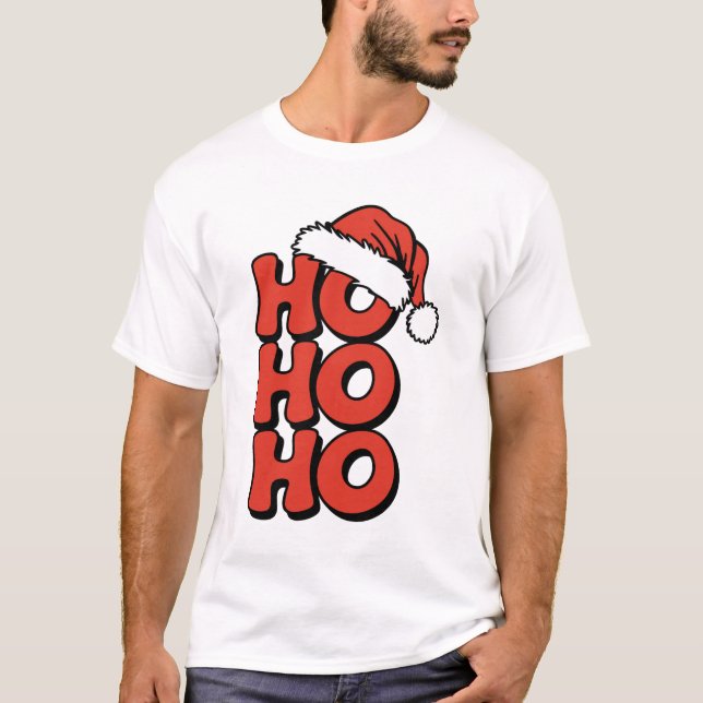 Navidades Ho Ho Ho Ho Cheer camiseta - Vacaciones  (Anverso)