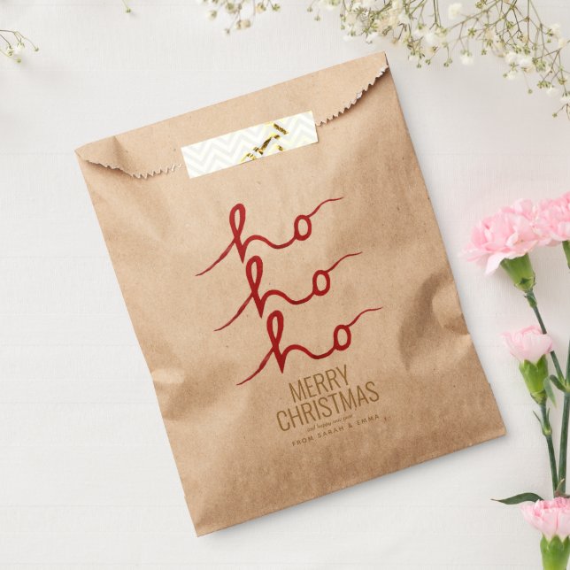 Navidades Ho Ho Ho Ho Ho Bolsa de papel (Sellado)