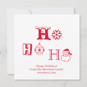 Navidades Ho Ho Ho Ho Red nombre personalizado fec