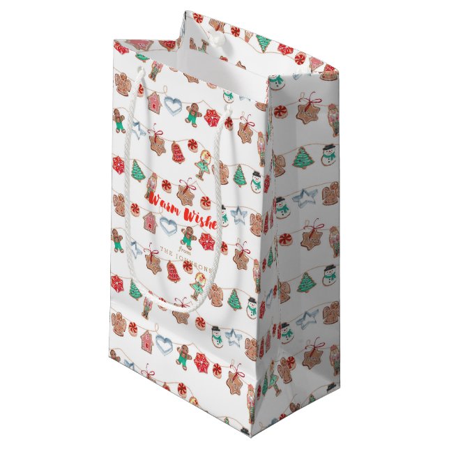 Navidades Holiday Cute Cookies | Bolsa de regalo (Angulo Anverso)