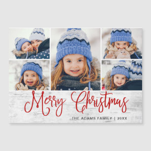 Navidades Holly Berry Rustic 5 PHOTO Magnético Car