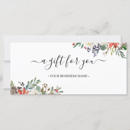 Navidades Holly Berry y Certificado de Regalo Flor