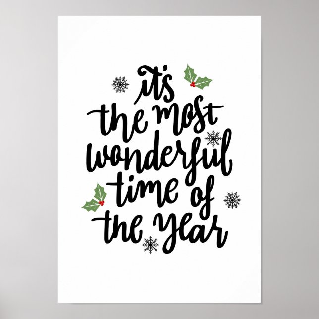 Navidades Holly - decoraciones de vacaciones (Frente)