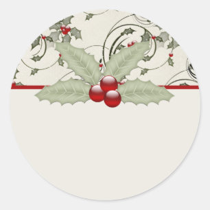 Navidades Holly Design 1 - Pegatinas de Navidad