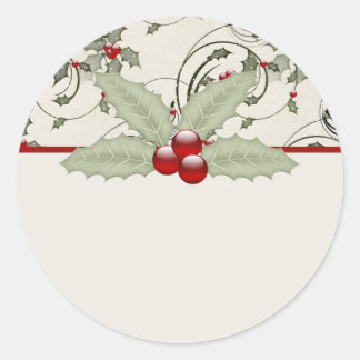 Navidades Holly Design 1 - Pegatinas de Navidad