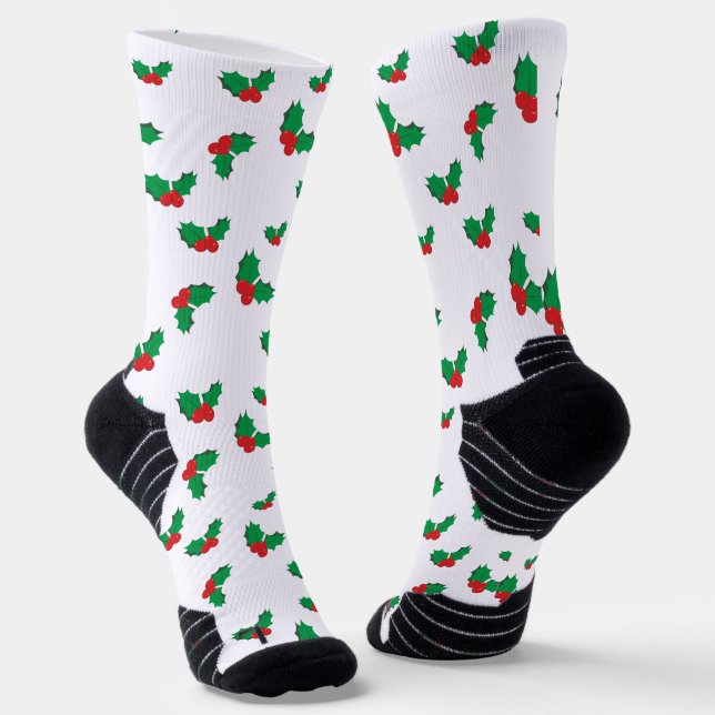 Navidades holly en calcetines deportivos (Angular)