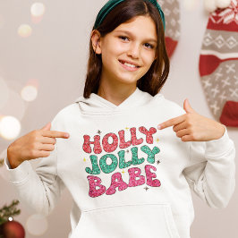 Navidades Holly Jolly Babe guión moderno de Purpur