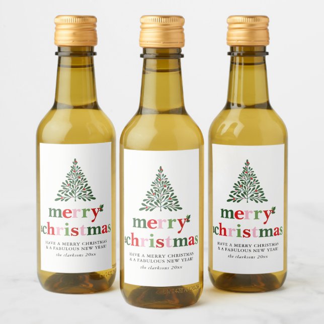 Navidades Holly Merry y Bright (Botellas)