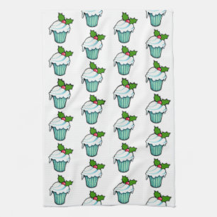 Navidades Holly Ropa de tarta Cocina Toalla