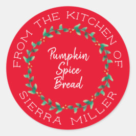 Navidades Holly Wreath Kitchen trata la etiqueta r