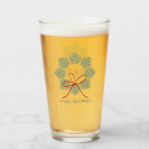 Navidades Hoppy Holidays Beer Glass