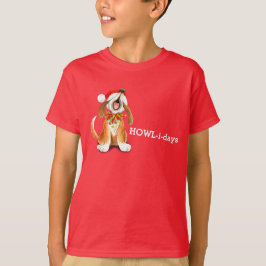 Navidades Howl-i-days perro cantando camiseta