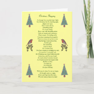 navidades humorísticos poema robin y tarjeta de ár