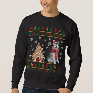 Navidades Husky Siberiano Suéter Santa Hat Re