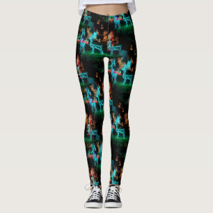 navidades iluminan leggings