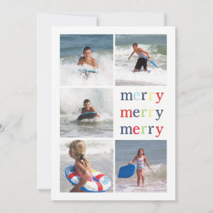 Navidades iluminan tarjeta multifoto de doble cara