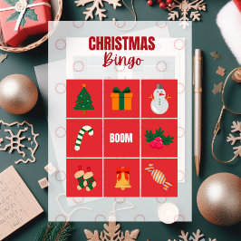 Navidades Ilustrados Rojo Y Blanco Rompecabezas Ro