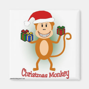 Navidades Imán de monos
