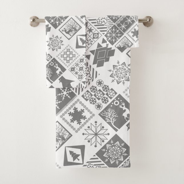 Navidades impecables patchwork snowflake nieve cie (In situ)