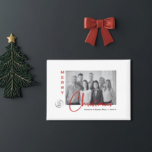 Navidades inmobiliarios Imán fotográfico con log
