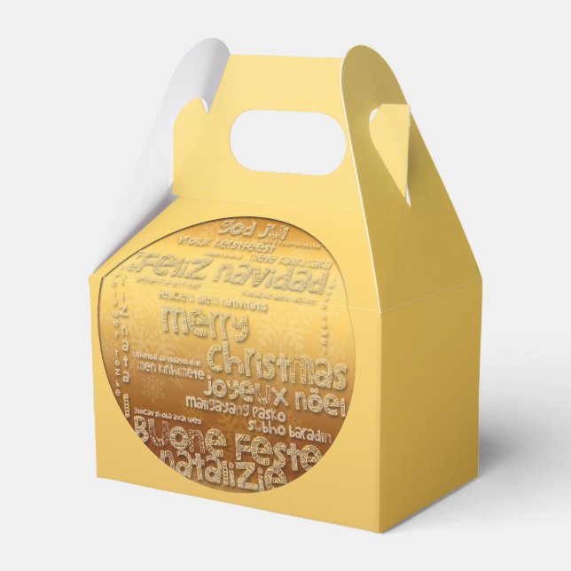 Navidades internacionales de oro saludan la caja d (Front Side)