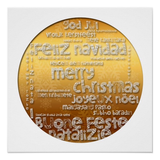 Navidades internacionales saludan al poster perfec (Anverso)